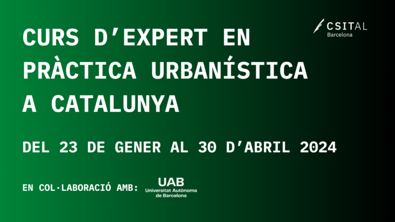Curs d’expert en pràctica urbanística a Catalunya